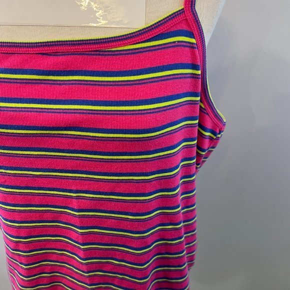 BP‎ x WILDFANG Square Neck Tank In Pink Stripe (XL) - Picture 6 of 13